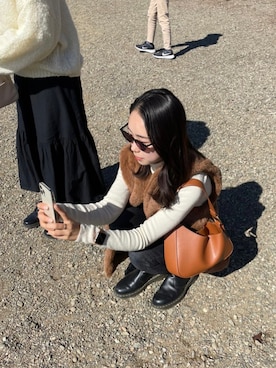 nattsu___さん（レディース・156cm）の秋コーディネート