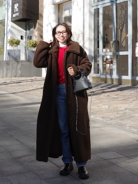 nattsu___さん(レディース・157cm)の冬コーディネート