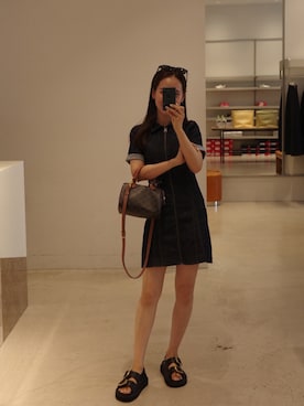 「アイテム（ハンドバッグ）」を使った、nattsu___さん（レディース・157cm・20代）の夏コーディネート