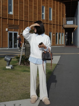 「アイテム（ハンドバッグ）」を使った、nattsu___さん（レディース・157cm・20代）の秋コーディネート