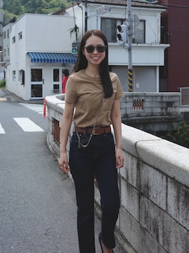 「アイテム（バレエシューズ）」を使った、nattsu___さん（レディース・157cm・20代）の秋コーディネート