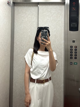 「TOD’S（トッズ）のアイテム」を使った、nattsu___さん（レディース・157cm）の春コーディネート