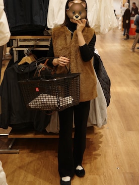 「アイテム（ヘアアクセサリー）」を使った、nattsu___さん（レディース・157cm・20代）の秋コーディネート