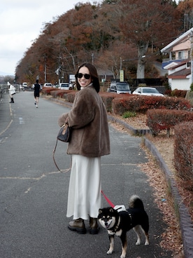 「アイテム（その他アウター）」を使った、nattsu___さん（レディース・157cm・20代）の秋コーディネート