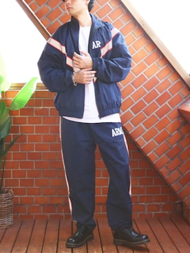 「冬アウター」｜「アイテム（ナイロンジャケット）」を使った、8(eight)さん（メンズ・173cm）の秋コーディネート