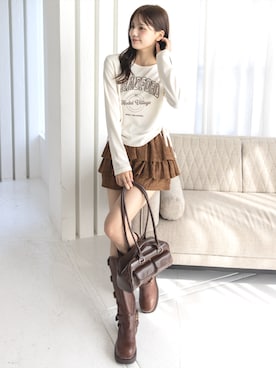 clear(クリア)さん（レディース・161cm）の秋コーディネート