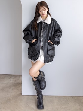 「clear（クリア）のアイテム（スカート）」を使った、clear(クリア)さん（レディース・161cm）の秋コーディネート