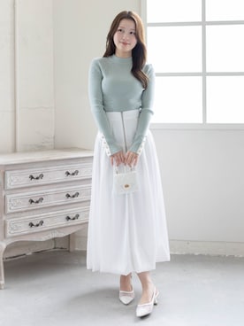 「clear（クリア）のアイテム（トップス）」を使った、clear(クリア)さん（レディース・163cm）の春コーディネート