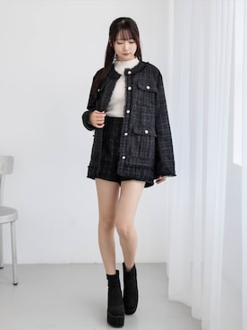 「clear（クリア）のアイテム（トップス）」を使った、clear(クリア)さん（レディース・162cm）の秋コーディネート