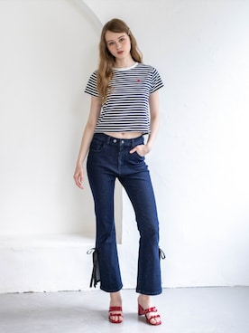 「clear（クリア）のアイテム（パンツ）」を使った、clear(クリア)さん（レディース・170cm）の夏コーディネート