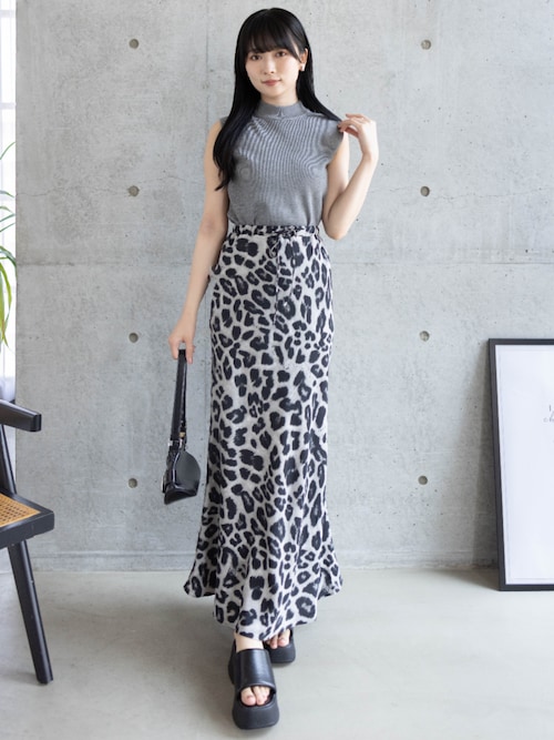GREEN LABEL RELAXING レオパード柄ロングスカート レオパード柄ロングスカート | BOTTOMS,スカート | LOWY BY CORNERS