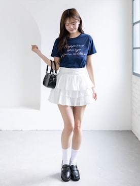 「CLEAR BASIC（クリアベーシック）のアイテム」を使った、clear(クリア)さん（レディース・161cm）の春コーディネート