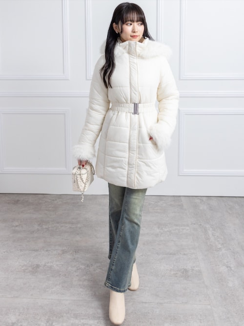 美品♡ヘルノ エコダウン ノーカラー ダウンジャケット 切り替え ホワイト 38 セレクトショップ FELICE Yahoo!店 - HERNO(ヘルノ)｜Yahoo!ショッピング