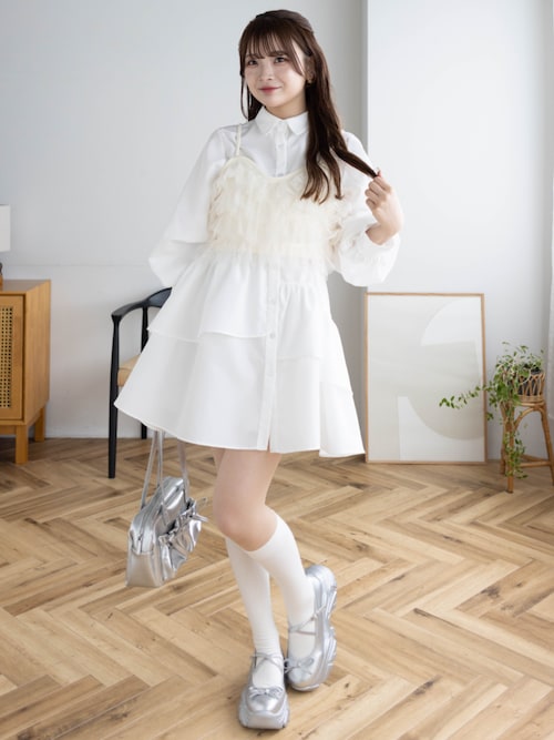 公式サイト セール】マルチwayリボン付きミニワンピ&ビスチェセット その他