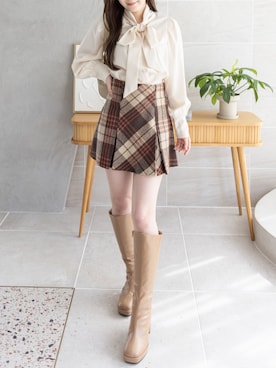 「CLEAR BASIC（クリアベーシック）のアイテム」を使った、clear(クリア)さん（レディース・163cm）の冬コーディネート