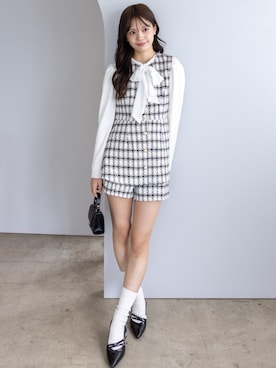 「アイテム（チュニック）」を使った、clear(クリア)さん（レディース・161cm）の秋コーディネート