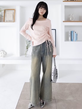 「clear（クリア）のアイテム（パンツ）」を使った、clear(クリア)さん（レディース・162cm）の冬コーディネート