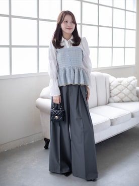 「clear（クリア）のアイテム（トップス）」を使った、clear(クリア)さん（レディース・163cm）の秋コーディネート