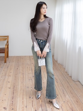 「CLEAR BASIC（クリアベーシック）のアイテム」を使った、clear(クリア)さん（レディース・165cm）の冬コーディネート