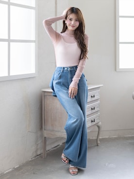 「clear（クリア）のアイテム（パンツ）」を使った、clear(クリア)さん（レディース・161cm）の夏コーディネート