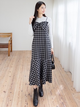 「CLEAR BASIC（クリアベーシック）のアイテム」を使った、clear(クリア)さん（レディース・165cm）の秋コーディネート