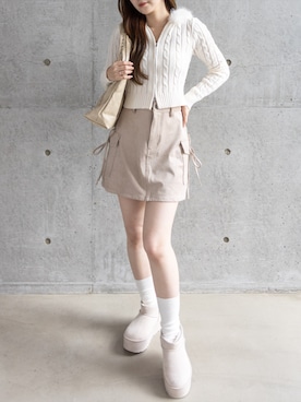 「clear（クリア）のアイテム（スカート）」を使った、clear(クリア)さん（レディース・163cm）の秋コーディネート