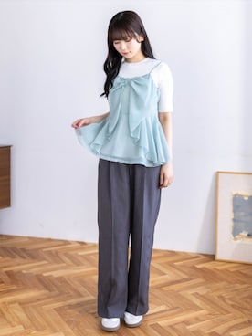 「clear（クリア）のアイテム（トップス）」を使った、clear(クリア)さん（レディース・162cm）の春コーディネート