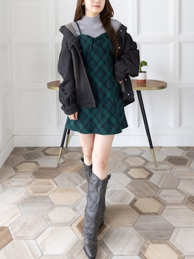 「アイテム（その他シューズ）」を使った、clear(クリア)さん（レディース・163cm）の秋コーディネート