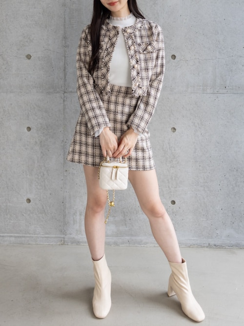 セール】ツイードジャケット(セット可)[大人 フェミニン 上品]≪AW新作