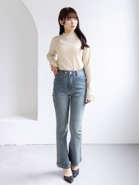 「clear（クリア）のアイテム（トップス）」を使った、clear(クリア)さん（レディース・162cm）の春コーディネート