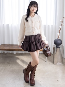 「clear（クリア）のアイテム（スカート）」を使った、clear(クリア)さん（レディース・162cm）の秋コーディネート