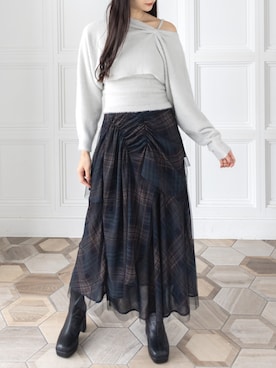 「clear（クリア）のアイテム（スカート）」を使った、clear(クリア)さん（レディース・165cm）の秋コーディネート