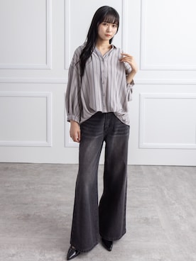 「CLEAR BASIC（クリアベーシック）のアイテム（トップス）」を使った、clear(クリア)さん（レディース・162cm）の秋コーディネート