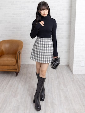 「clear（クリア）のアイテム（ブーツ）」を使った、clear(クリア)さん（レディース・162cm）の秋コーディネート