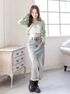 「clear（クリア）のアイテム（トップス）」を使った、clear(クリア)さん（レディース・163cm）の春コーディネート