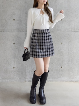 「clear（クリア）のアイテム（スカート）」を使った、clear(クリア)さん（レディース・163cm）の秋コーディネート