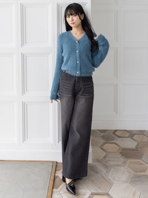 セール】【低身長用サイズ有】デニムフレアロングスカート [着回し力