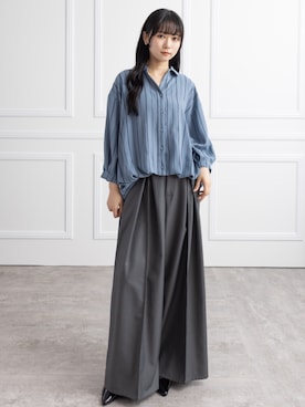 「CLEAR BASIC（クリアベーシック）のアイテム（トップス）」を使った、clear(クリア)さん（レディース・162cm）の秋コーディネート