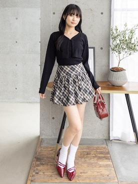 「clear（クリア）のアイテム（スカート）」を使った、clear(クリア)さん（レディース・162cm）の秋コーディネート