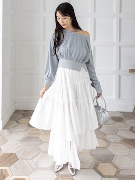 「clear（クリア）のアイテム（スカート）」を使った、clear(クリア)さん（レディース・165cm）の秋コーディネート