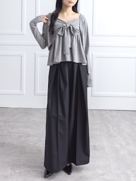 「CLEAR BASIC（クリアベーシック）のアイテム（トップス）」を使った、clear(クリア)さん（レディース・162cm）の秋コーディネート