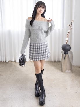 「clear（クリア）のアイテム（スカート）」を使った、clear(クリア)さん（レディース・162cm）の秋コーディネート