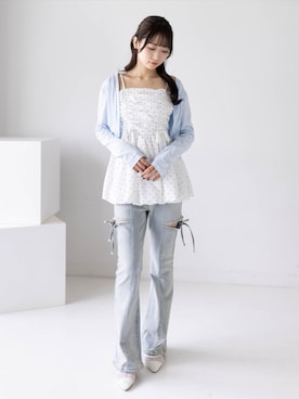 「clear（クリア）のアイテム（パンツ）」を使った、clear(クリア)さん（レディース・162cm）の夏コーディネート