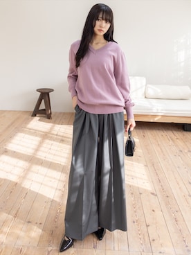 「CLEAR BASIC（クリアベーシック）のアイテム」を使った、clear(クリア)さん（レディース・162cm）の冬コーディネート