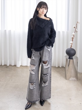 「アイテム（チュニック）」を使った、clear(クリア)さん（レディース・162cm）の秋コーディネート