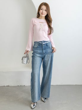 「clear（クリア）のアイテム（パンツ）」を使った、clear(クリア)さん（レディース・163cm）の冬コーディネート