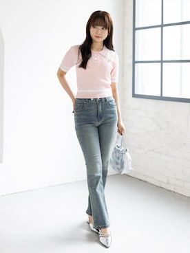 「clear（クリア）のアイテム（パンツ）」を使った、clear(クリア)さん（レディース・162cm）の夏コーディネート