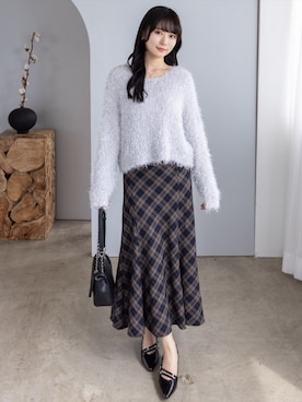 「CLEAR BASIC（クリアベーシック）のアイテム（トップス）」を使った、clear(クリア)さん（レディース・162cm）の秋コーディネート