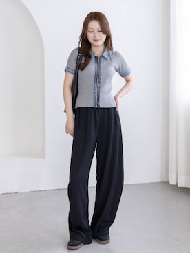 「clear（クリア）のアイテム（トップス）」を使った、clear(クリア)さん（レディース・163cm）の春コーディネート