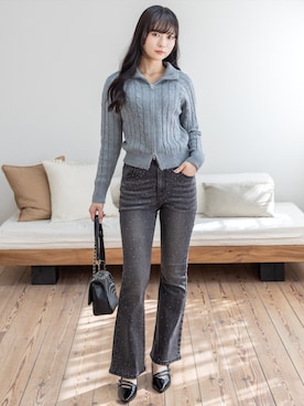 clear(クリア)さん（レディース・162cm）の冬コーディネート